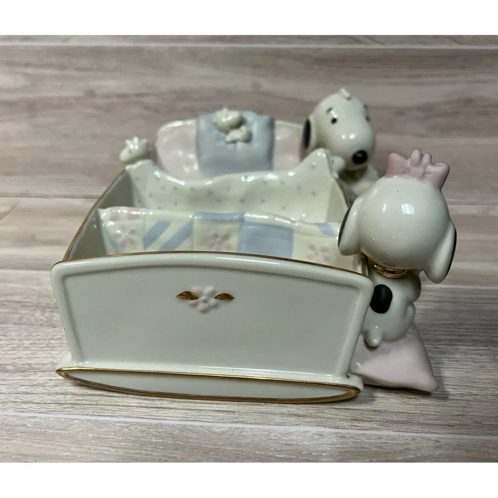 Lenox Baby Snoopy & Woodstock Divided Baby Bowl